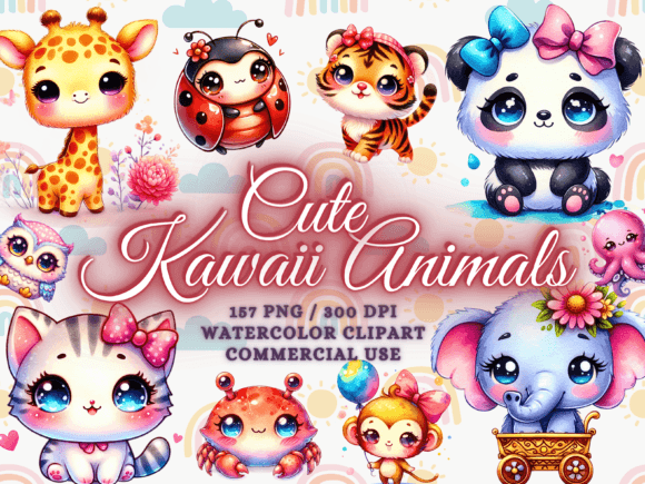 Download Kawaii Animals Clipart - Kawaii Clipart - Premium Resources
