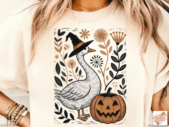 Download Floral Halloween Silly Goose Fall Png - Premium Resources
