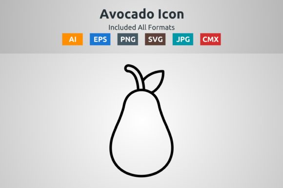 Download Avocado Vector Outline Icon - Avocado vector Collection