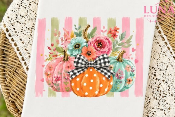 Download Floral Pumpkins Fall PNG Sublimation - Premium Resources