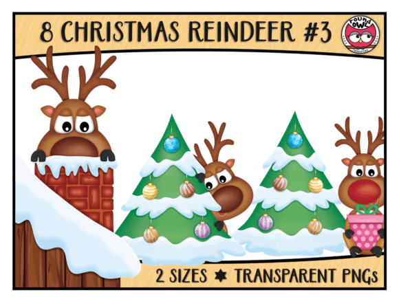 Download Christmas Reindeer Clipart #3 - Deer clipart Collection
